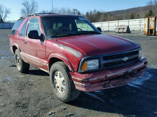 1GKCT18W7VK504340 - 1997 GMC JIMMY BURGUNDY photo 1