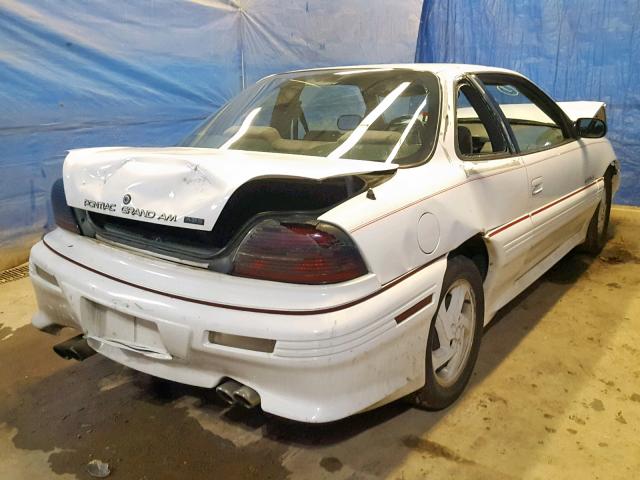 1G2NW14N3PC782243 - 1993 PONTIAC GRAND AM G WHITE photo 4