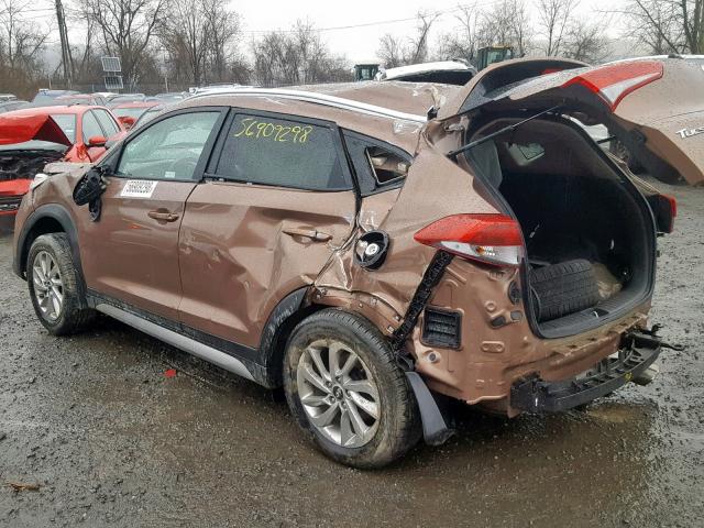 KM8J3CA23HU303836 - 2017 HYUNDAI TUCSON LIM BROWN photo 9