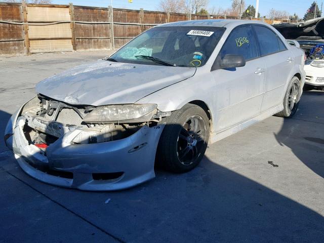 1YVFP80D545N12301 - 2004 MAZDA 6 S SILVER photo 2