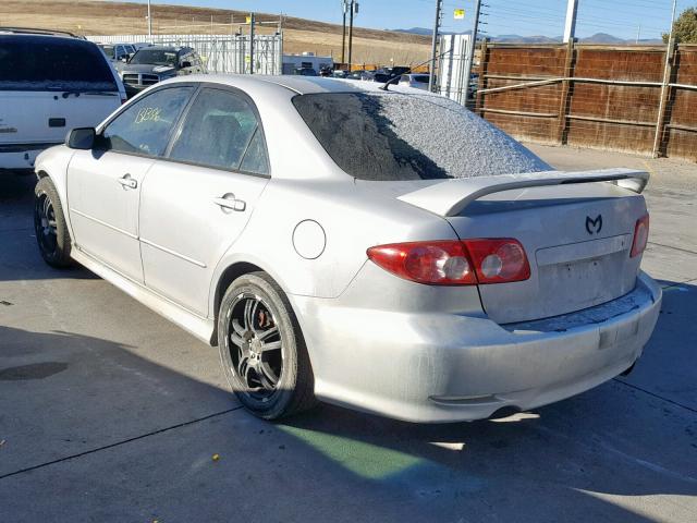 1YVFP80D545N12301 - 2004 MAZDA 6 S SILVER photo 3