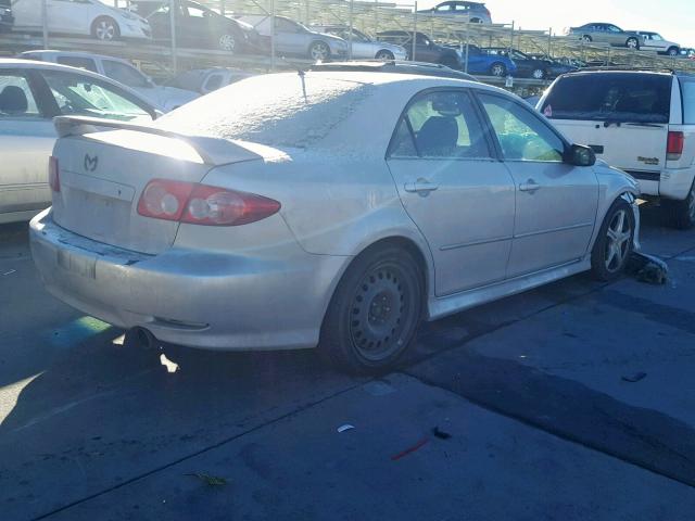 1YVFP80D545N12301 - 2004 MAZDA 6 S SILVER photo 4