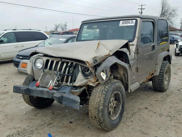 1J4F449S36P716511 - 2006 JEEP WRANGLER / BROWN photo 2