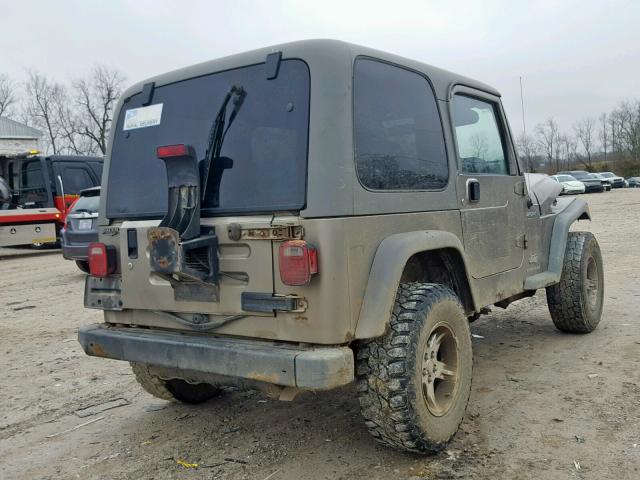 1J4F449S36P716511 - 2006 JEEP WRANGLER / BROWN photo 4