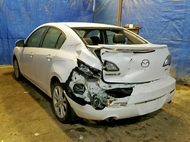 JM1BL1W69B1363685 - 2011 MAZDA 3 S WHITE photo 3