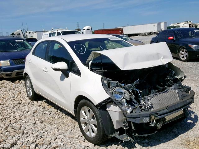 KNADN5A36C6067192 - 2012 KIA RIO EX WHITE photo 1