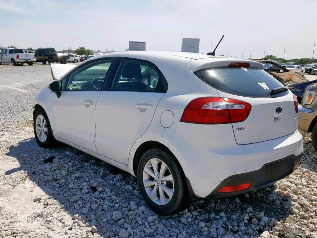 KNADN5A36C6067192 - 2012 KIA RIO EX WHITE photo 3