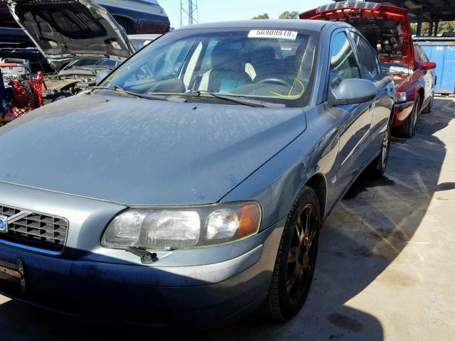 YV1RH58D522194627 - 2002 VOLVO S60 2.5T TEAL photo 2