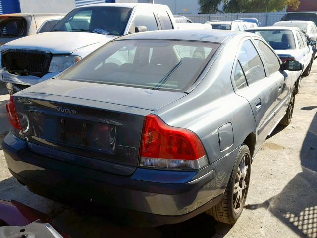 YV1RH58D522194627 - 2002 VOLVO S60 2.5T TEAL photo 4