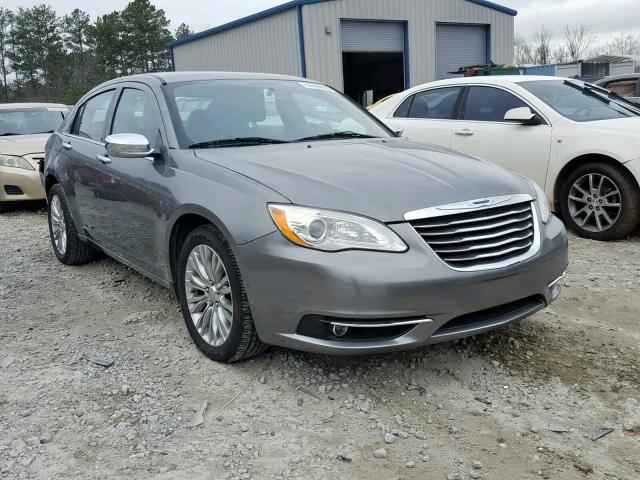 1C3CCBCG6CN279376 - 2012 CHRYSLER 200 LIMITE GRAY photo 1