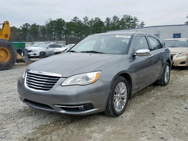 1C3CCBCG6CN279376 - 2012 CHRYSLER 200 LIMITE GRAY photo 2