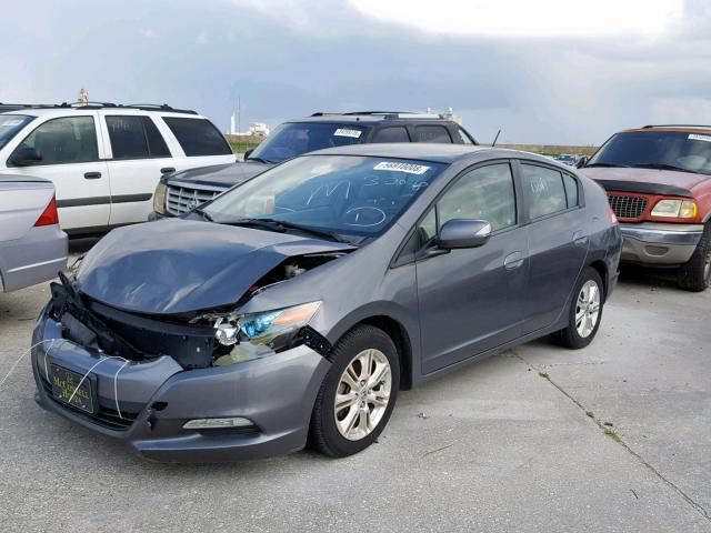 JHMZE2H74BS011644 - 2011 HONDA INSIGHT EX GRAY photo 2