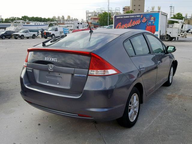 JHMZE2H74BS011644 - 2011 HONDA INSIGHT EX GRAY photo 4