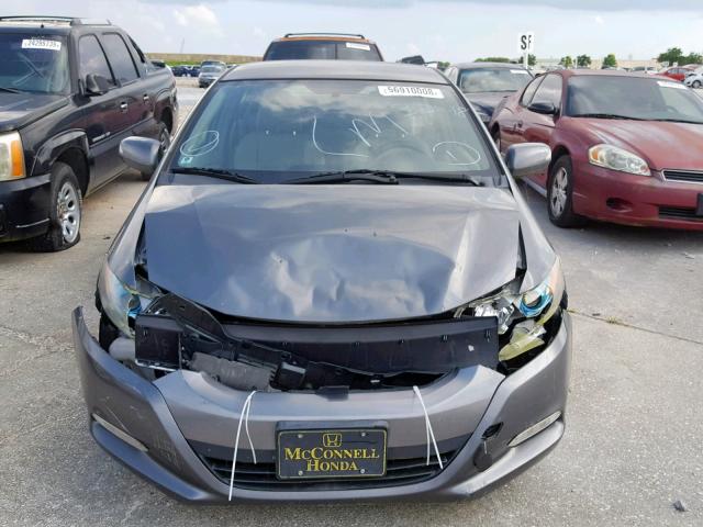 JHMZE2H74BS011644 - 2011 HONDA INSIGHT EX GRAY photo 9