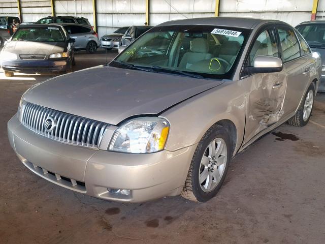 1MEHM40177G611215 - 2007 MERCURY MONTEGO LU BEIGE photo 2