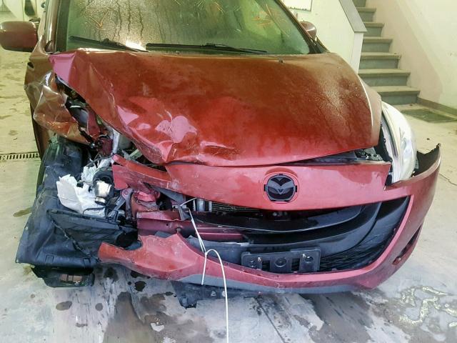 JM1CW2BL4C0144394 - 2012 MAZDA 5 RED photo 9