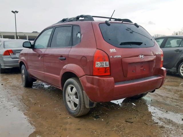 KM8JM12B45U223375 - 2005 HYUNDAI TUCSON GL RED photo 3