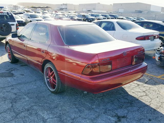 JT8BH28F6Y0176115 - 2000 LEXUS LS 400 BURGUNDY photo 3