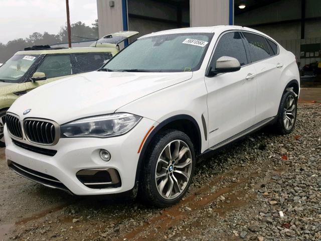 5UXKU0C50H0F99662 - 2017 BMW X6 SDRIVE3 WHITE photo 2