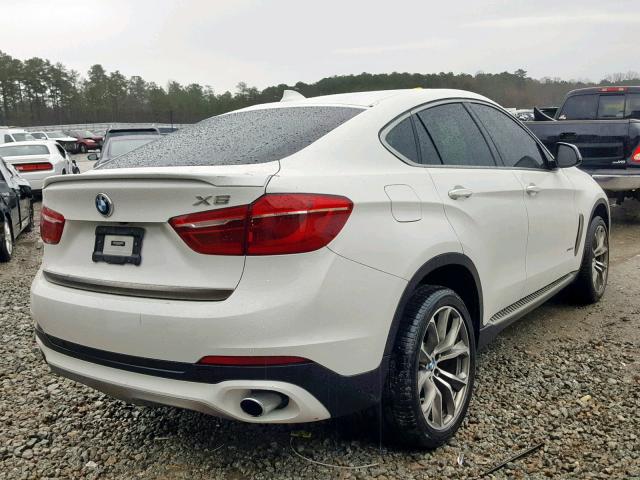 5UXKU0C50H0F99662 - 2017 BMW X6 SDRIVE3 WHITE photo 4