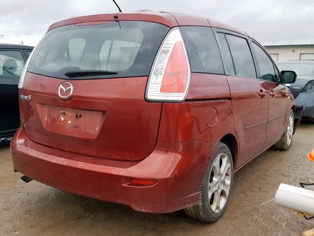 JM1CR293490337456 - 2009 MAZDA 5 MAROON photo 4