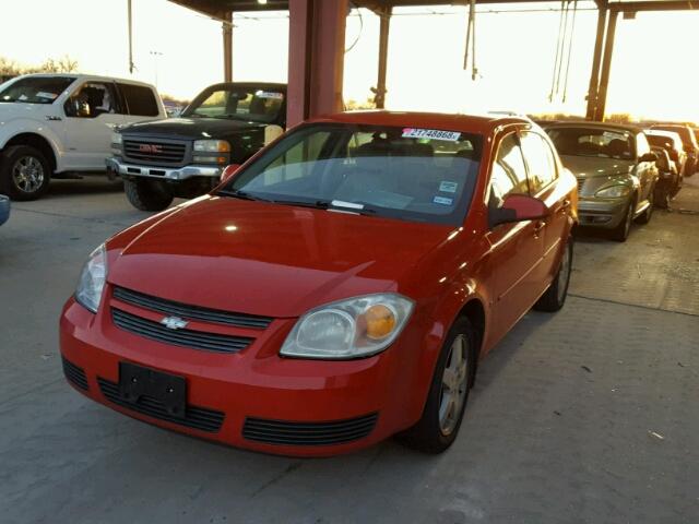 1G1AL55F877296207 - 2007 CHEVROLET COBALT LT RED photo 2