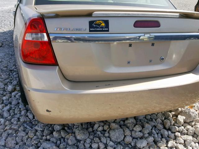 1G1ZT54835F197237 - 2005 CHEVROLET MALIBU LS TAN photo 10