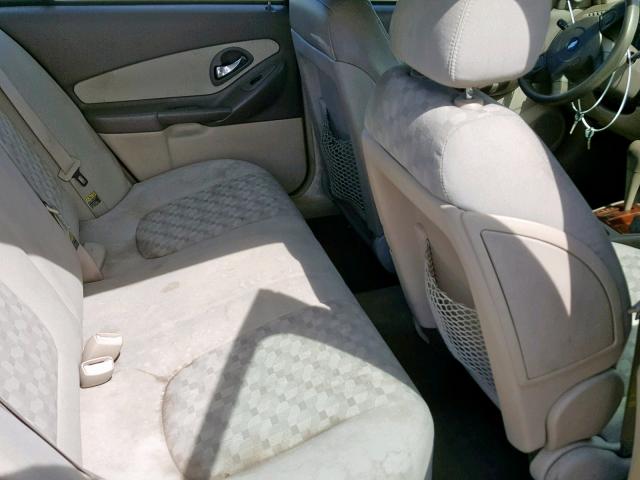 1G1ZT54835F197237 - 2005 CHEVROLET MALIBU LS TAN photo 6