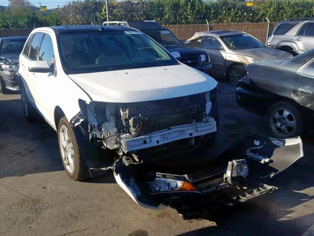 2FMDK3KC7DBA36689 - 2013 FORD EDGE LIMIT WHITE photo 1