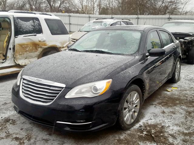 1C3CCBAB4DN554218 - 2013 CHRYSLER 200 LX BLACK photo 2