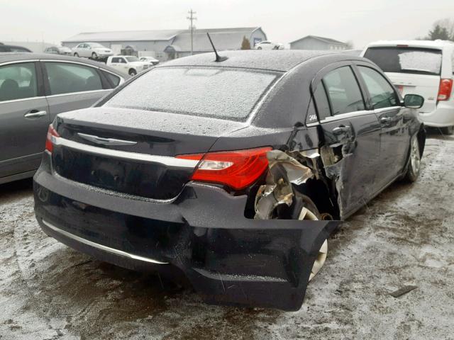 1C3CCBAB4DN554218 - 2013 CHRYSLER 200 LX BLACK photo 4