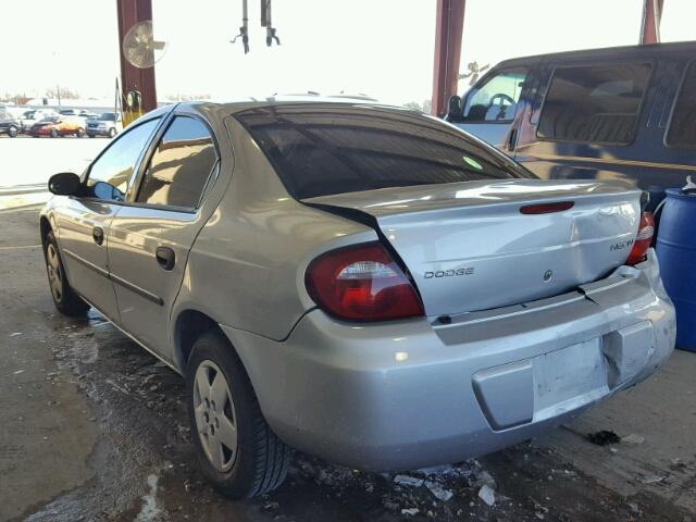 1B3ES26C95D109247 - 2005 DODGE NEON BASE SILVER photo 3