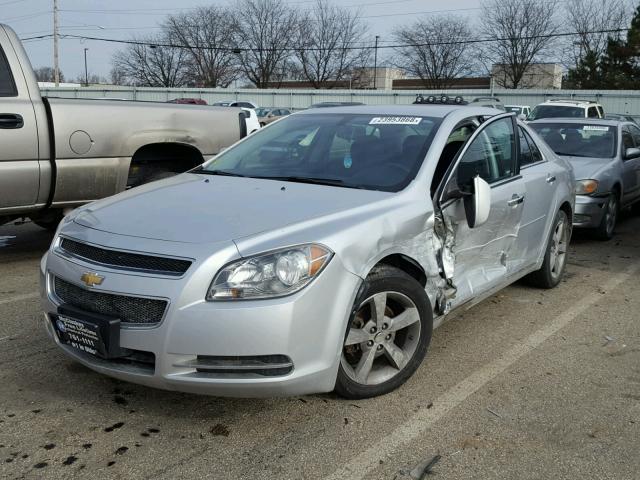 1G1ZC5E09CF150834 - 2012 CHEVROLET MALIBU 1LT ვერცხლისფერი ფოტო 2