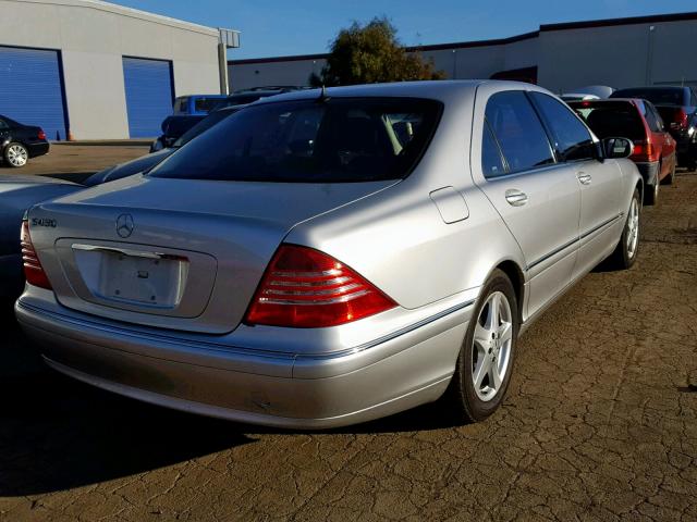 WDBNG70J54A414179 - 2004 MERCEDES-BENZ S 430 SILVER photo 4