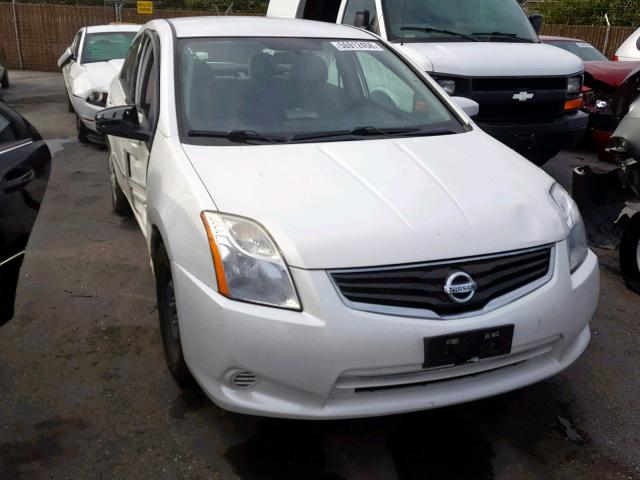 3N1AB6AP5CL723107 - 2012 NISSAN SENTRA 2.0 WHITE photo 1