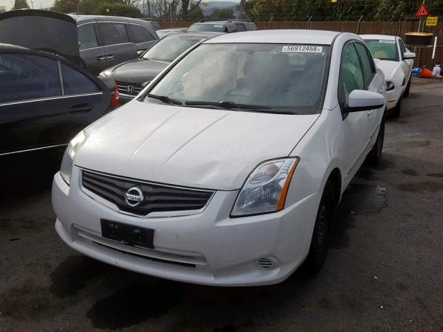 3N1AB6AP5CL723107 - 2012 NISSAN SENTRA 2.0 WHITE photo 2