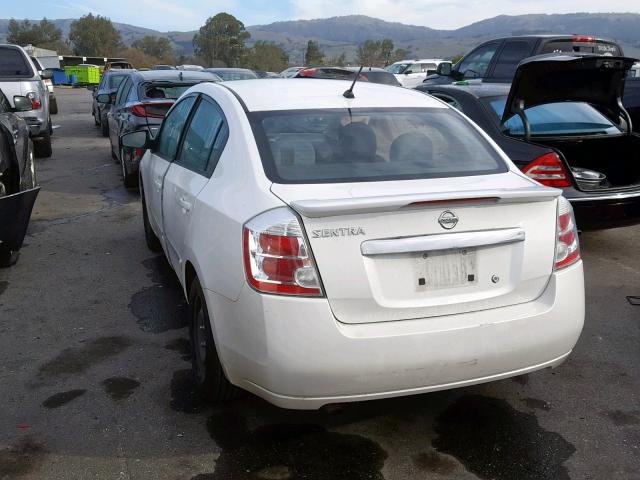 3N1AB6AP5CL723107 - 2012 NISSAN SENTRA 2.0 WHITE photo 3