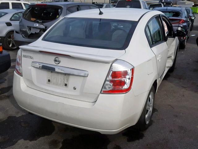 3N1AB6AP5CL723107 - 2012 NISSAN SENTRA 2.0 WHITE photo 4