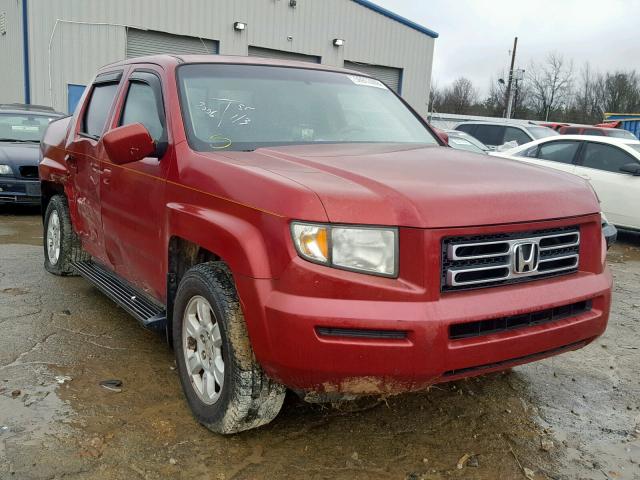 2HJYK164X6H523068 - 2006 HONDA RIDGELINE MAROON photo 1