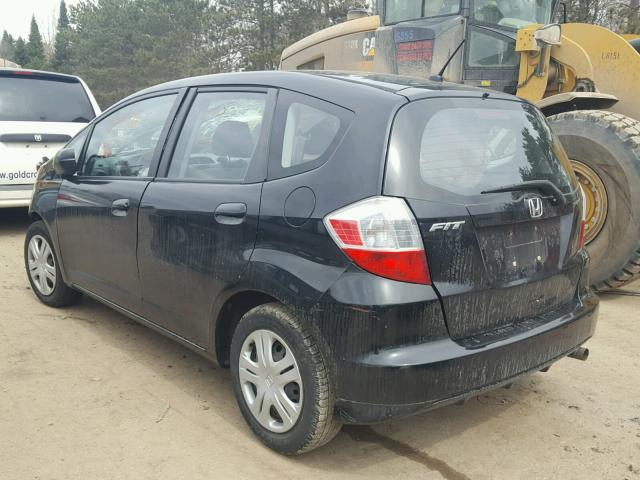 JHMGE8H20AS027305 - 2010 HONDA FIT BLACK photo 3