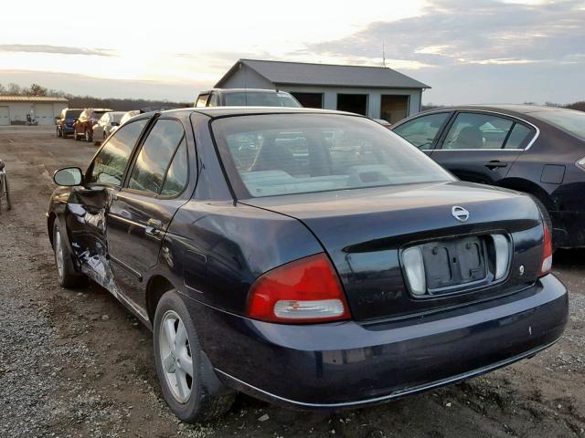 3N1AB51A73L731327 - 2003 NISSAN SENTRA SE- BLUE photo 3