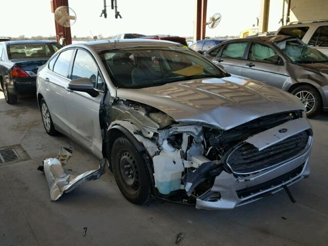 3FA6P0G70DR179161 - 2013 FORD FUSION S SILVER photo 1