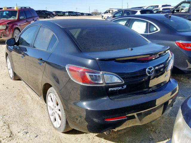 JM1BL1S50A1345300 - 2010 MAZDA 3 S BLACK photo 3