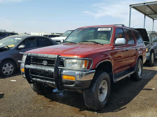 JT3VN29V6P0014971 - 1993 TOYOTA 4RUNNER VN MAROON photo 2