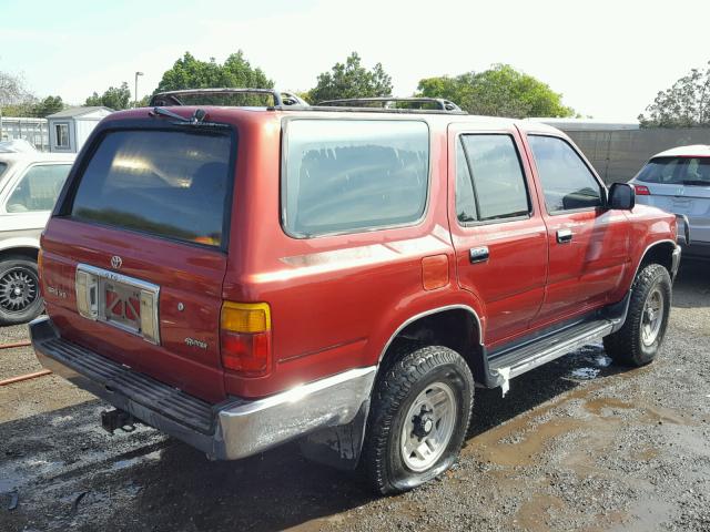 JT3VN29V6P0014971 - 1993 TOYOTA 4RUNNER VN MAROON photo 4