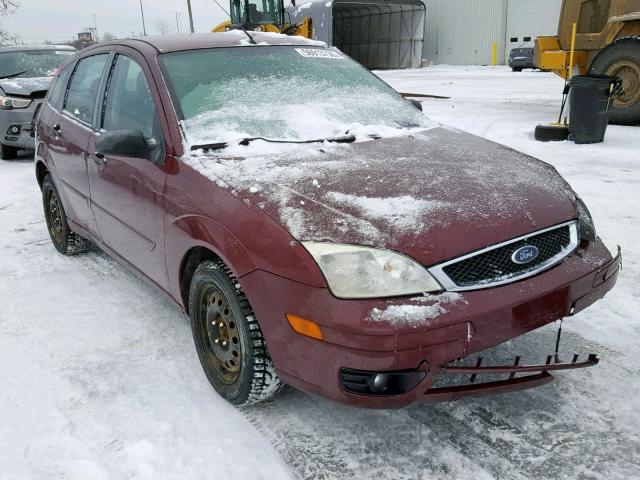 1FAFP37NX7W328998 - 2007 FORD FOCUS ZX5 BURGUNDY photo 1