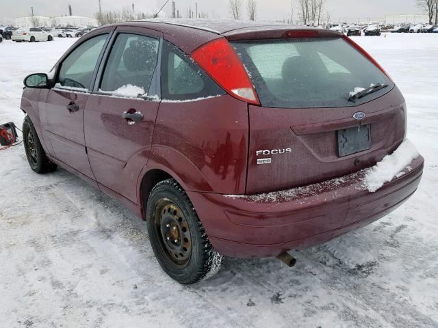 1FAFP37NX7W328998 - 2007 FORD FOCUS ZX5 BURGUNDY photo 3