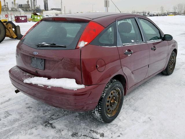 1FAFP37NX7W328998 - 2007 FORD FOCUS ZX5 BURGUNDY photo 4