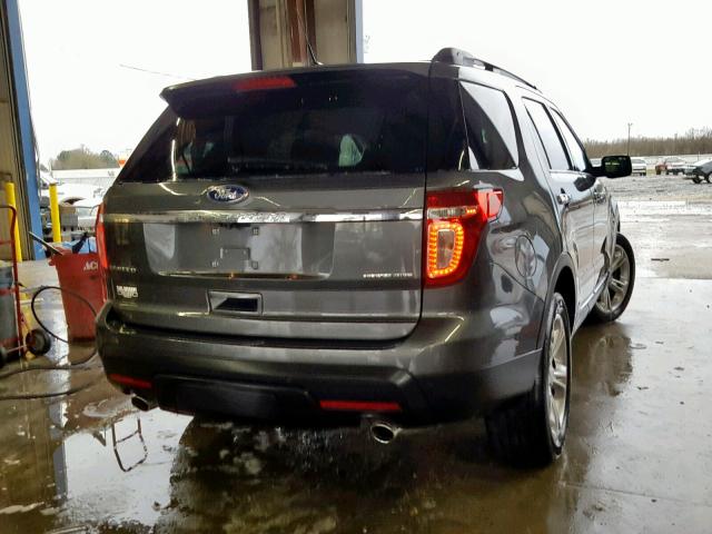 1FM5K7F85FGB46430 - 2015 FORD EXPLORER L GRAY photo 4