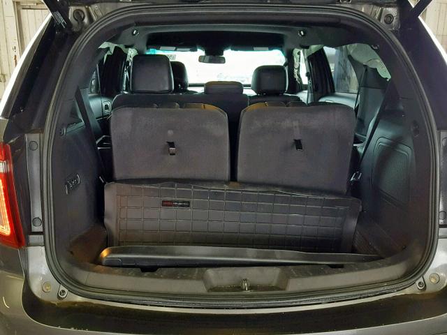 1FM5K7F85FGB46430 - 2015 FORD EXPLORER L GRAY photo 9